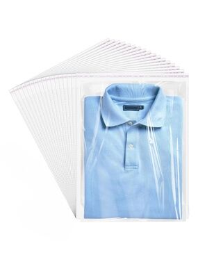20PCS. Cellophane Bags Resealable Clear Poly Bags (12x16)